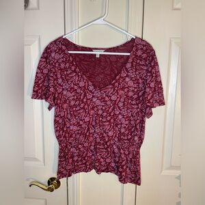Lucky brand floral blouse
